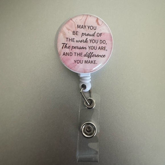“Making A Difference” Badge Reel Clip - Picture 1 of 5